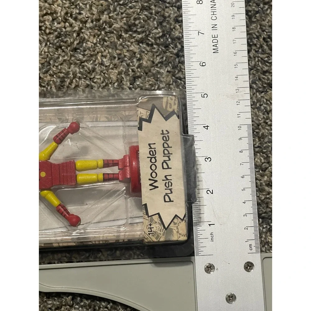 Marvel Comics‎ Iron Man Wooden Push Puppet Entertainment Earth Retro Toy New